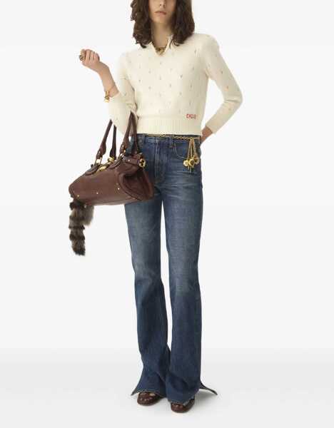 Pulovere Chloe Wool And Cashmere Sweater WHITE Femei (BM 19478576) 2