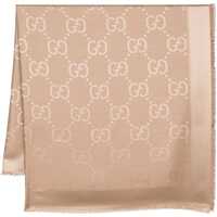 Esarfe Wool And Silk Jacquard Shawl With Gg Pattern Femei