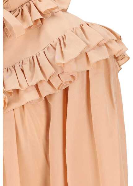 Camasi Chloe Oversized Shirt With Ruffles BEIGE Femei (BM 19478615) 3