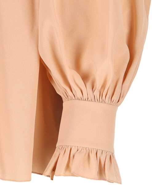 Camasi Chloe Oversized Shirt With Ruffles BEIGE Femei (BM 19478615) 4