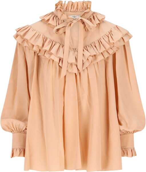 Camasi Chloe Oversized Shirt With Ruffles BEIGE Femei (BM 19478615) 1