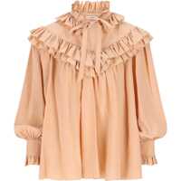 Camasi Oversized Shirt With Ruffles Femei