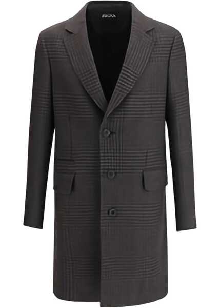 Paltoane ZEGNA Prince of Wales wool Coat NR Barbati (BM 19478621) 1