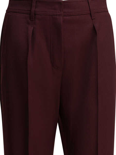 Pantaloni casual Max Mara Wool pants Red Femei (BM 19480284) 3