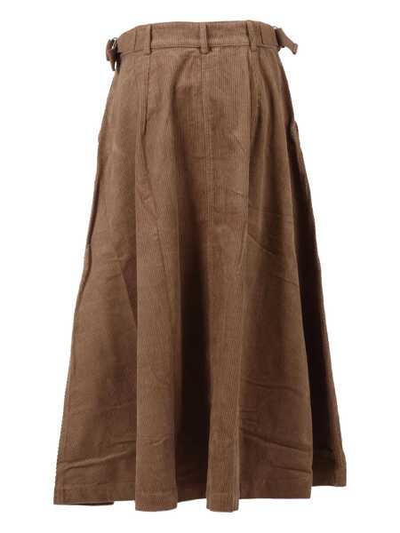 Fuste Barbour YASMIN MIDI SKIRT Brown Femei (BM 19480323) 2