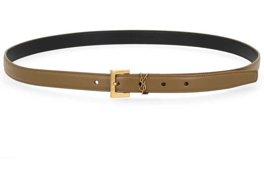 Curele Saint Laurent Thin Cassandras Belt GREEN Femei (BM 19482920) 1