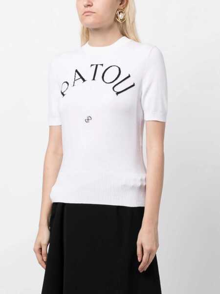 Tricouri Patou T-Shirt With Logo Writing WHITE Femei (BM 19482938) 3