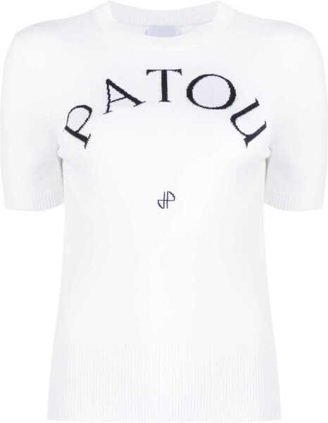 Tricouri Patou T-Shirt With Logo Writing WHITE Femei (BM 19482938) 1