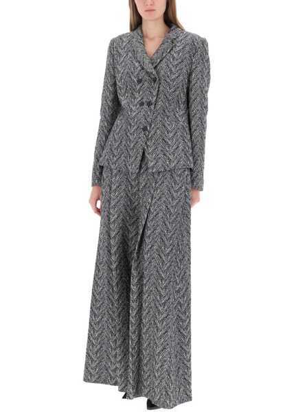 Sacouri Hugo Boss Herringbone Tweed Blazer GREY Femei (BM 19482941) 2