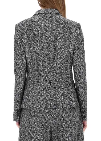 Sacouri Hugo Boss Herringbone Tweed Blazer GREY Femei (BM 19482941) 3