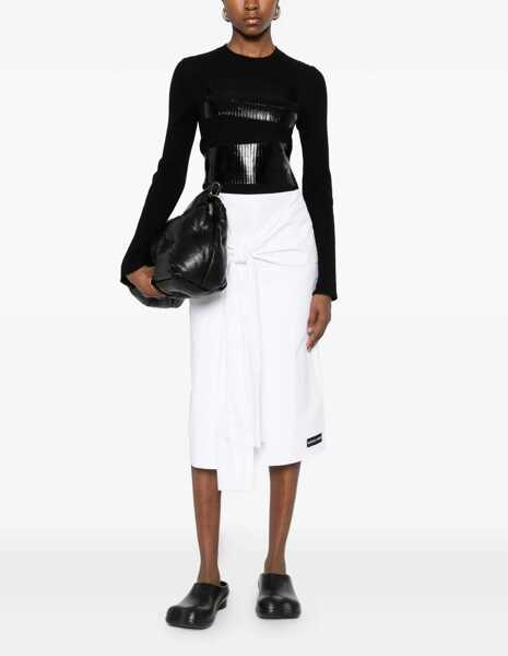 Pulovere casual MM6 Maison Margiela Mesh With Tape BLACK Femei (BM 19483010) 2