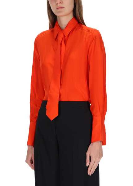 Bluze Paul Smith Shirt With Tie RED Femei (BM 19483067) 4