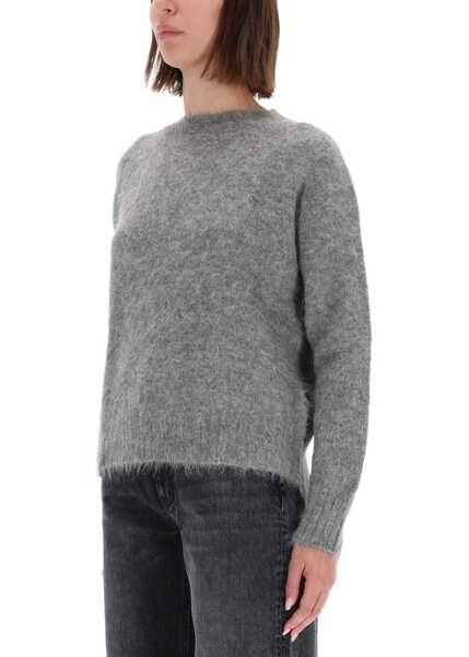 Pulovere AMISH Wool Blend Sweater GREY Femei (BM 19483070) 4