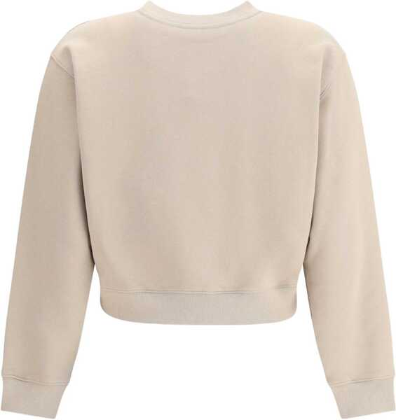 Bluze de trening MAISON KITSUN Cropped Fox Sweatshirt BEIGE Femei (BM 19483133) 3
