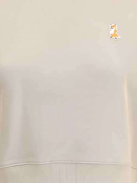 Bluze de trening MAISON KITSUN Cropped Fox Sweatshirt BEIGE Femei (BM 19483133) 4