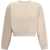 MAISON KITSUN&Eacute; Cropped "Fox" Sweatshirt BEIGE