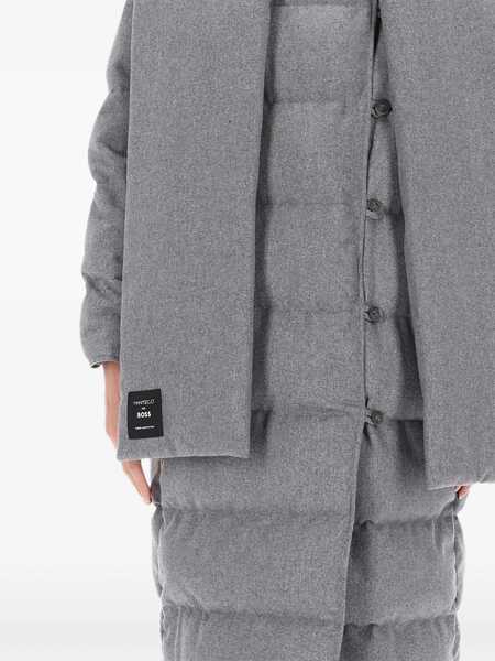 Esarfe Hugo Boss Reversible Coat With Scarf GREY Femei (BM 19483163) 2