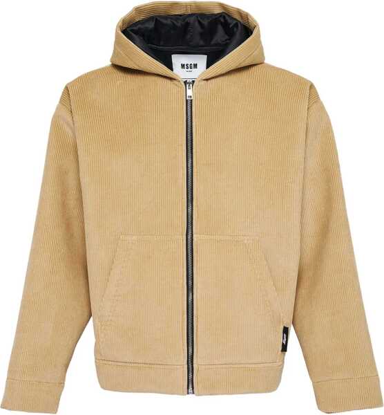 Sacouri office MSGM Velvet Jacket BEIGE Barbati (BM 19483181) 1