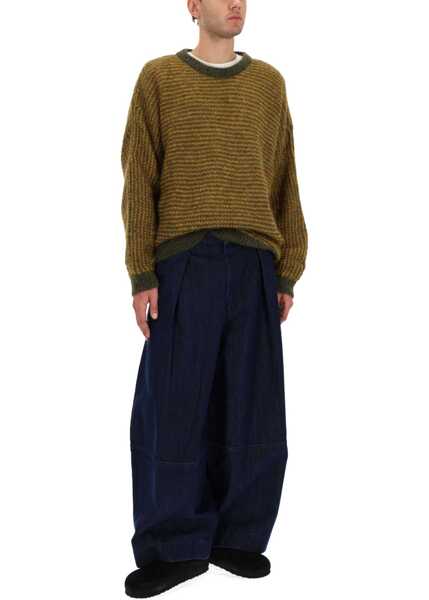 Pantaloni casual YMC Earth Deadbeat Pants BLUE Barbati (BM 19483196) 2