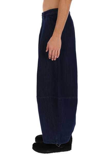 Pantaloni casual YMC Earth Deadbeat Pants BLUE Barbati (BM 19483196) 3