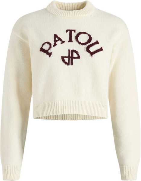 Bluze de trening Patou Jersey With Logo And Monogram Jp WHITE Femei (BM 19483202) 1