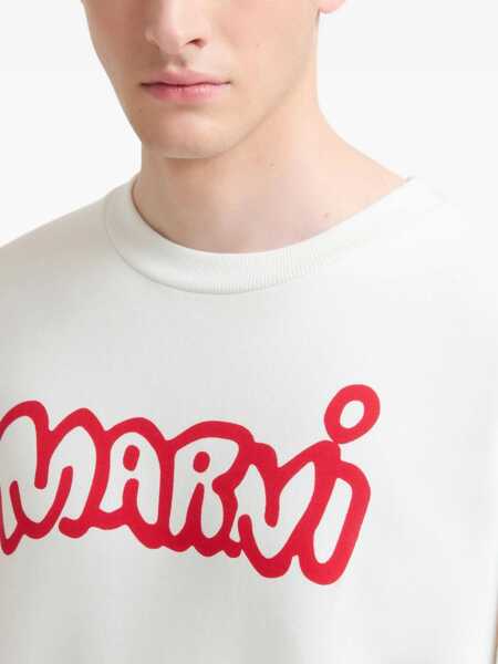 Bluze de trening Marni Sweatshirt With Logo WHITE Barbati (BM 19483208) 5