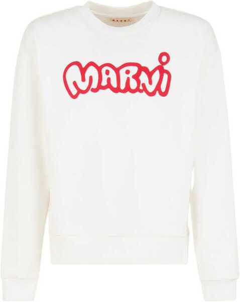 Bluze de trening Marni Sweatshirt With Logo WHITE Barbati (BM 19483208) 1