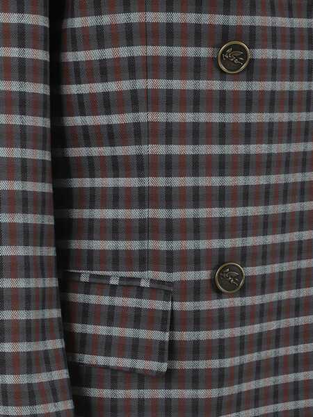 Sacouri ETRO Double-Breasted Jacket GREY Femei (BM 19483211) 3