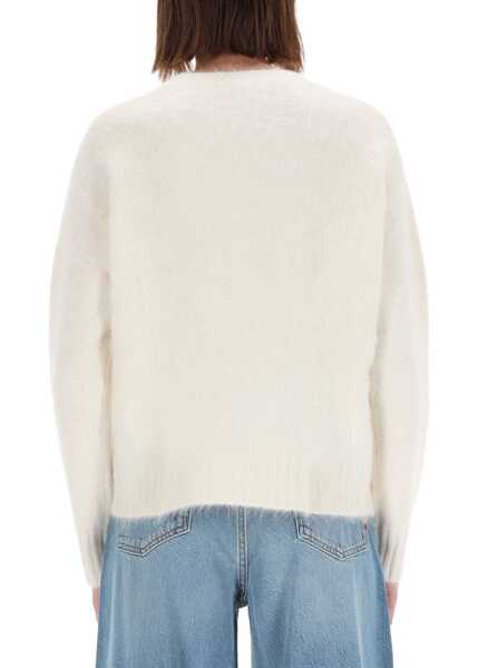 Pulovere AMISH Wool Blend Sweater WHITE Femei (BM 19483214) 3