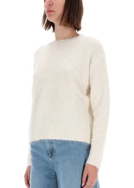 Pulovere AMISH Wool Blend Sweater WHITE Femei (BM 19483214) 4