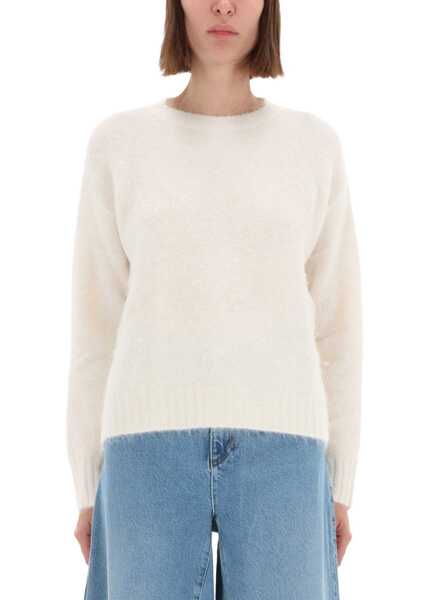 Pulovere AMISH Wool Blend Sweater WHITE Femei (BM 19483214) 1