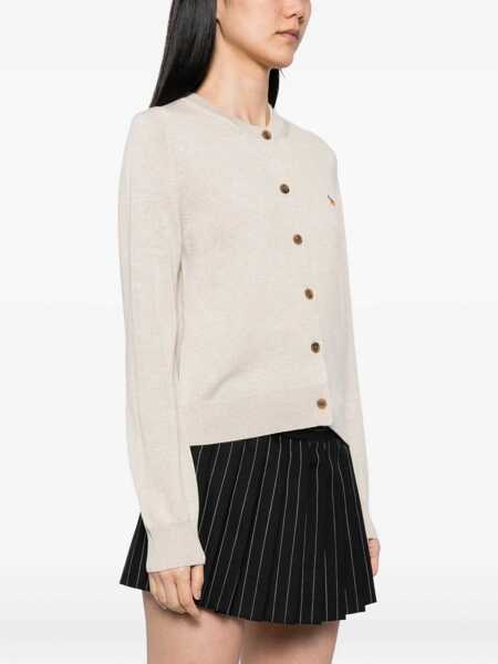 Cardigane MAISON KITSUN Baby Fox Cardigan BEIGE Femei (BM 19483262) 3