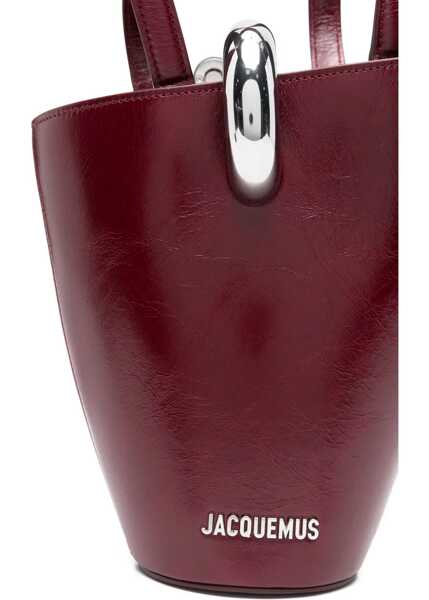 Genti de mana JACQUEMUS Le Petit Bambola Bag BORDEAUX Femei (BM 19483268) 4