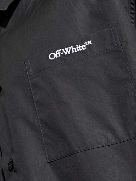 Camasi casual Off-White Brush Arrow Shirt BLACK Barbati (BM 19483274) 5