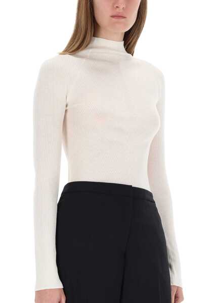 Pulovere casual Hugo Boss Ribbed Knit WHITE Femei (BM 19483289) 4