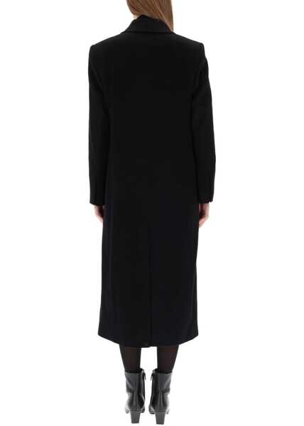 Paltoane Hugo Boss Double-Breasted Midi Coat BLACK Femei (BM 19483319) 3
