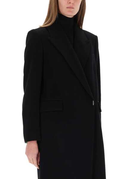 Paltoane Hugo Boss Double-Breasted Midi Coat BLACK Femei (BM 19483319) 4