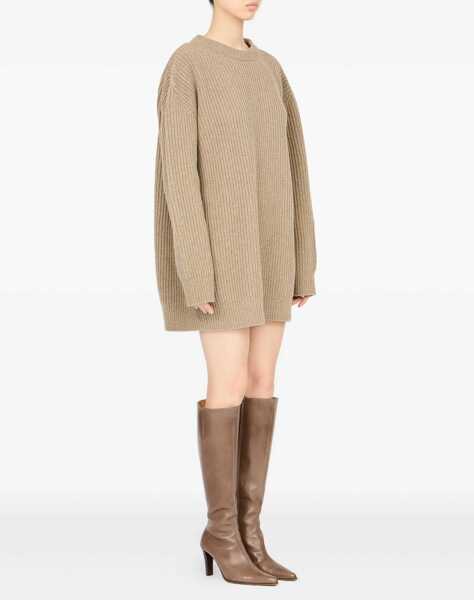 Pulovere MM6 Maison Margiela Wool Sweater Dress BEIGE Femei (BM 19483358) 3