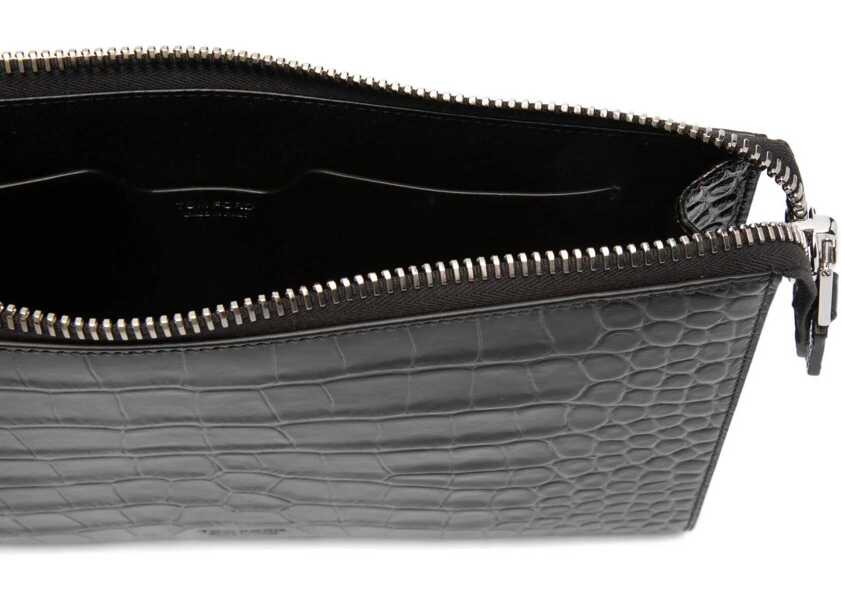 Genti de mana Tom Ford Leather Pouch BROWN Barbati (BM 19483370) 5