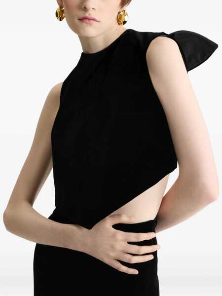 Bluze Patou Velvet Foulard Top BLACK Femei (BM 19483415) 3