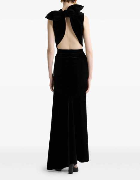 Bluze Patou Velvet Foulard Top BLACK Femei (BM 19483415) 4