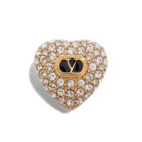 Cercei Dama - Cercei Valentino Garavani Coeur Royal earrings Gold Femei (BM 19483746) - B-mall.ro