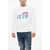 DSQUARED2 Icon Fleeced Cotton Crew-Neck Sweatshirt With Embossed Logo White