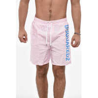 Bermude Nylon Swimshorts With Printed Logo Barbati