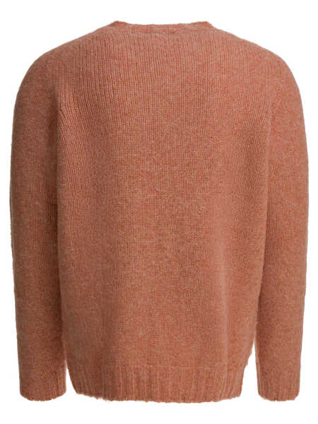 Pulovere Beams Plus Shaggy Bernard crewneck sweater Orange Barbati (BM 19484874) 2