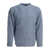 Beams Plus "Shaggy Bernard" crewneck sweater Light blue