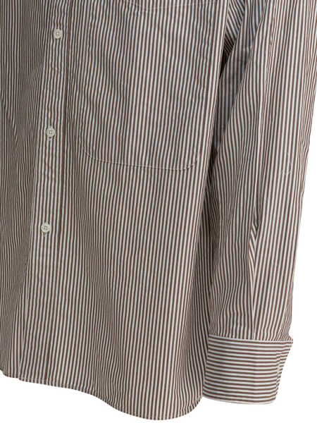 Camasi casual Beams Plus Lisa Oxford SN shirt Brown Barbati (BM 19484904) 4