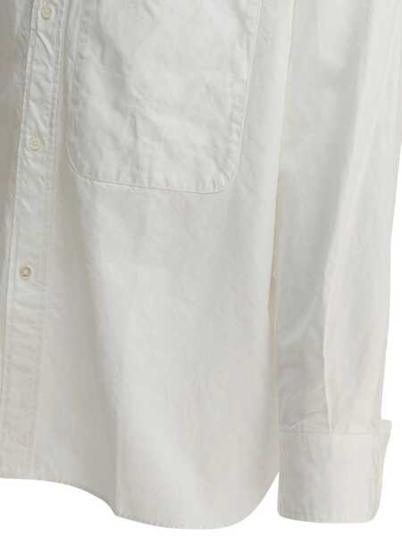Camasi casual Beams Plus Lisa Oxford SN shirt White Barbati (BM 19484913) 4