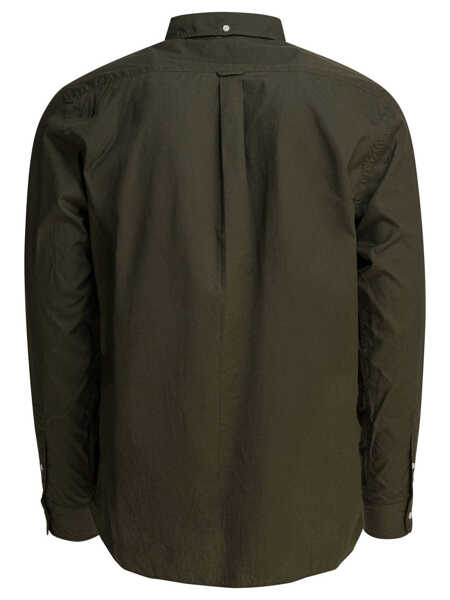 Camasi casual Beams Plus BD Color Board shirt Green Barbati (BM 19484916) 2