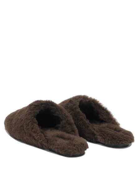 Mocasini AEYDE Rega slippers in shearling Brown Femei (BM 19485036) 4